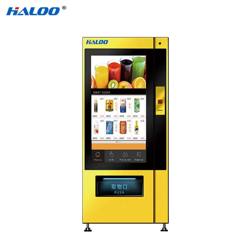 Haloo GPRS remote management snack vending machine factory