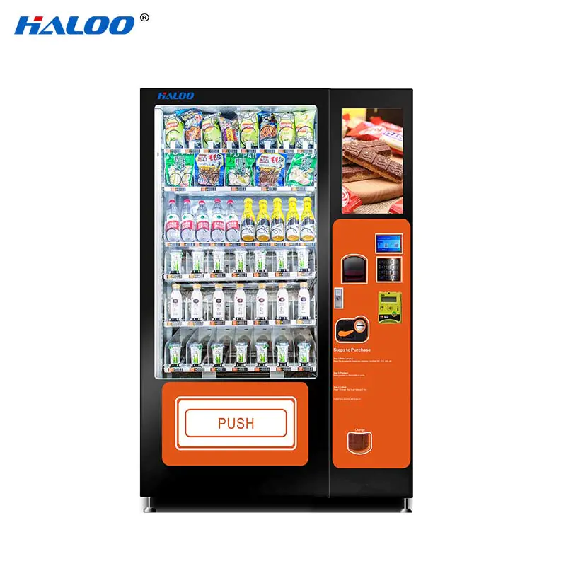 HL-DRE-10C belt delivery cooling drink milk snack automatic vending machine