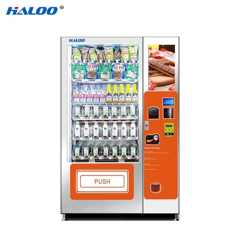 Haloo 50 windows fruit vending machine wholesale for drinks