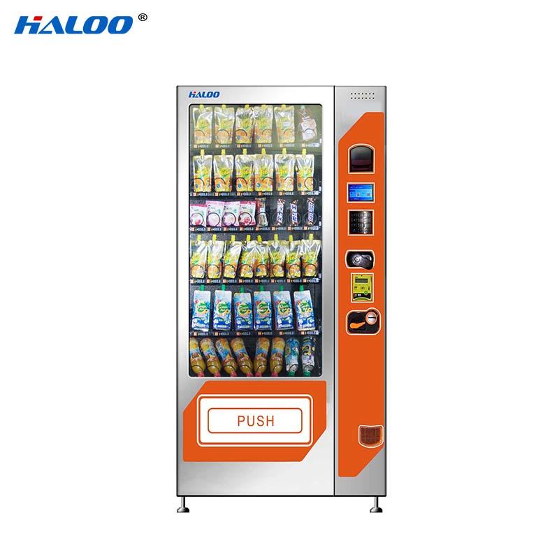 spring aisle cool drink vending machine high capacity for snack Haloo