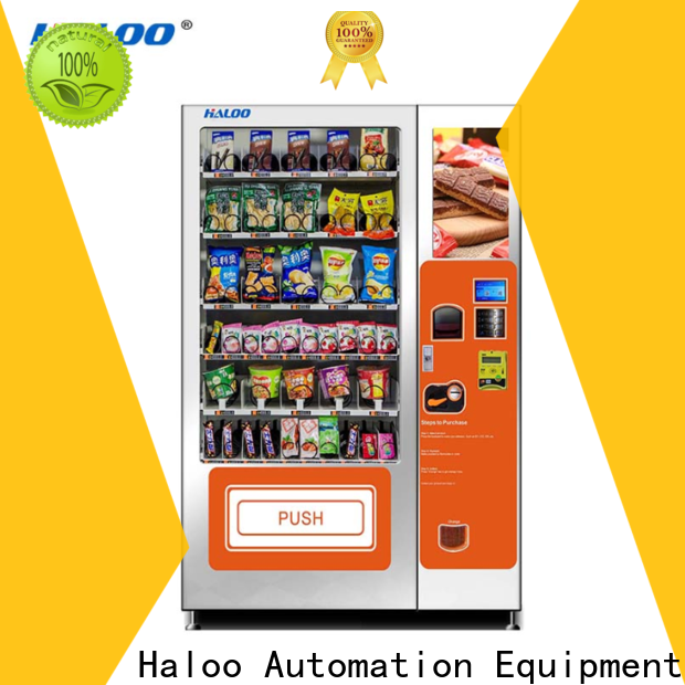 Haloo latest soda snack vending factory direct supply for food