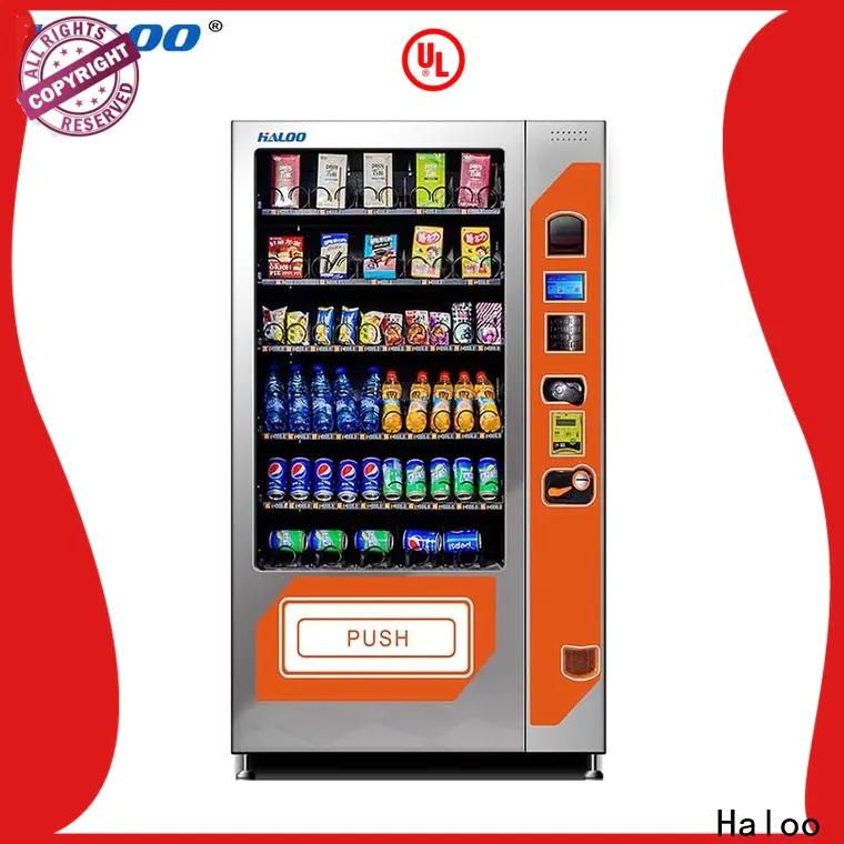 Haloo top cold drink vending machine factory direct supply for snack