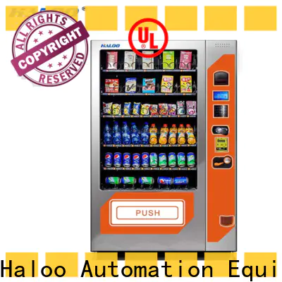 Haloo top combo vending machines factory direct supply for food