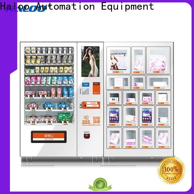 Haloo ads touch screen condom machine supplier for pleasure