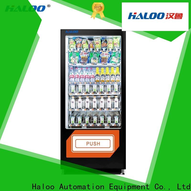 Haloo convenient coke vending machinee design for drinks