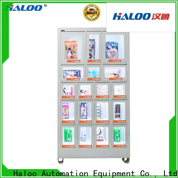 Haloo automatic coke vending machinee supplier for snack