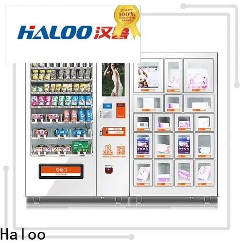 Haloo ads touch screen condom machine wholesale for adults