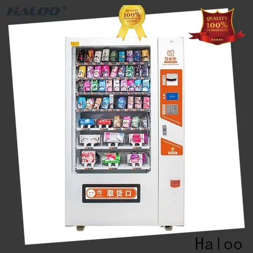 Haloo automatic condom vending factory direct supply for shopping mall