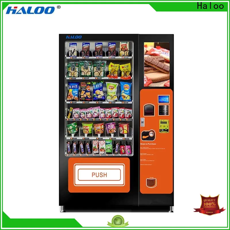 Haloo soda vending machine manufacturer for merchandise