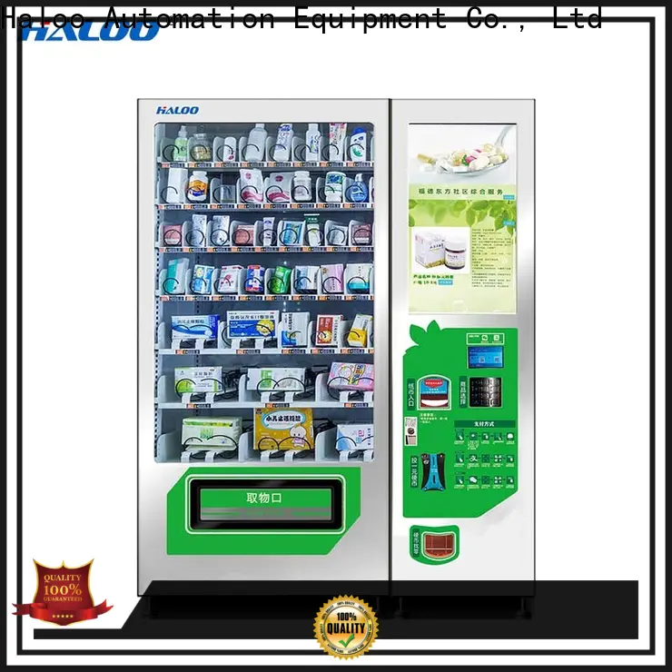 Haloo convenient soda vending machine manufacturer for shopping mall