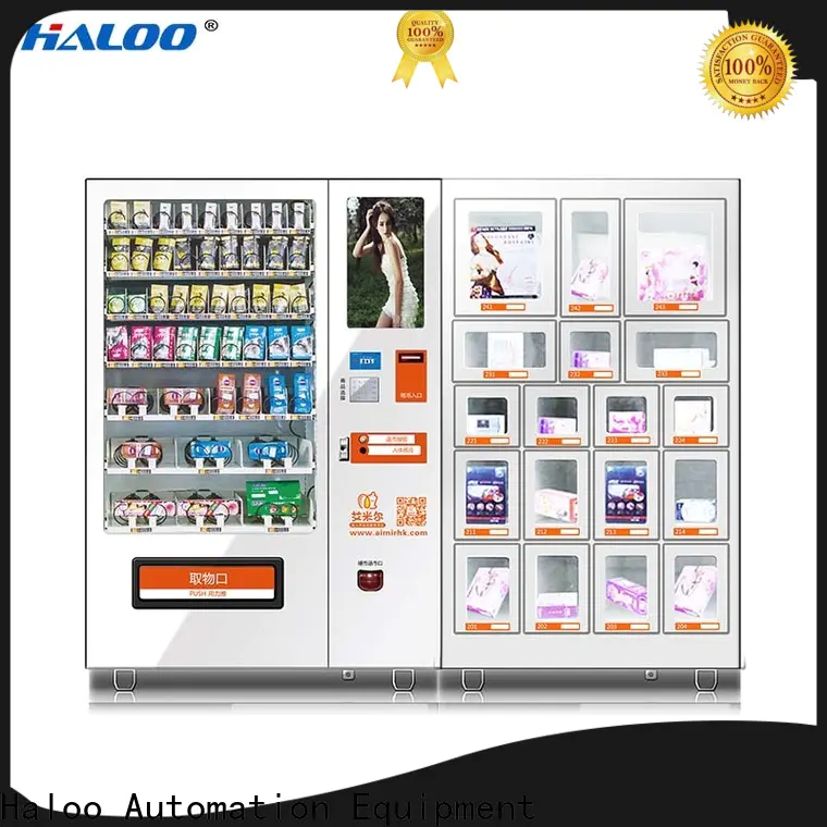 Haloo GPRS remote manage condom dispenser supplier for shopping mall
