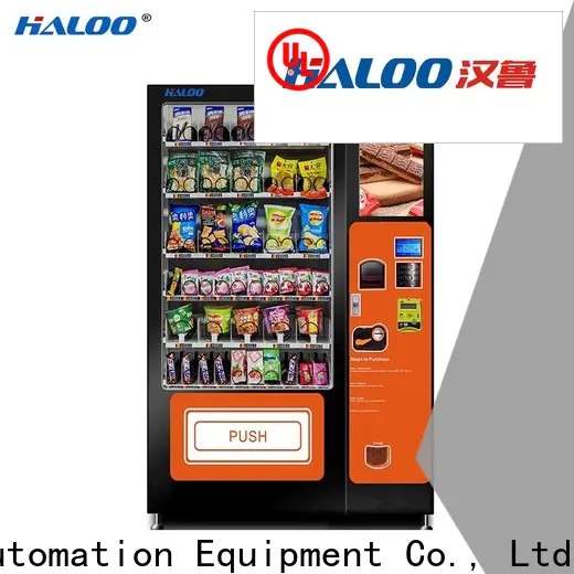 Haloo high capacity vending machine price wholesale for merchandise