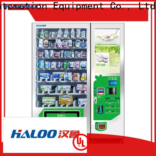 Haloo anti-theft snack vending machine factory for merchandise