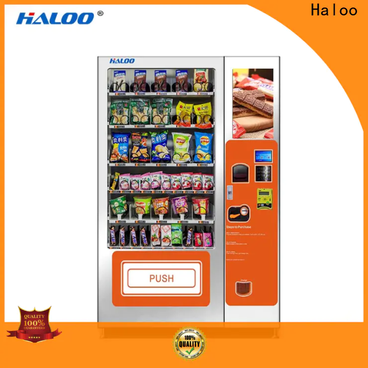 Haloo wholesale cold drink vending machine with good price for food