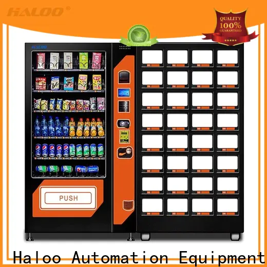 Haloo new cold drink vending machine manufacturer for snack