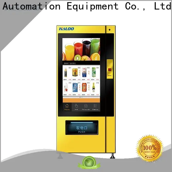 Haloo touch screen snack vending machine factory for shopping mall