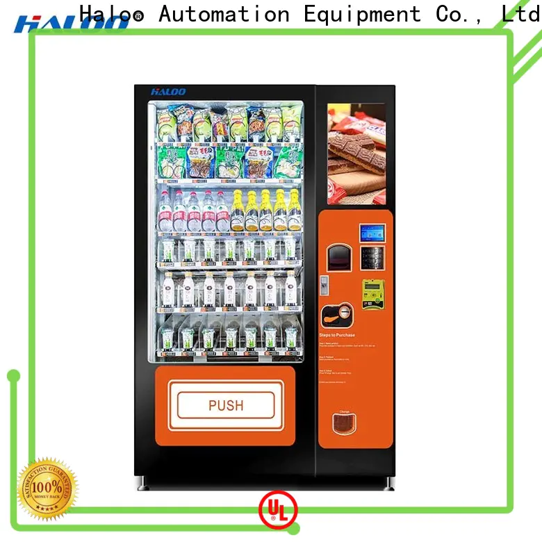 Haloo large capacity fruit vending machine factory for drinks