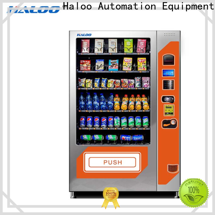 Haloo top combo vending machines manufacturer for drink