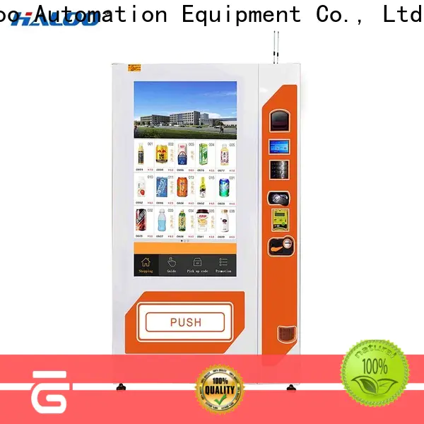 Haloo GPRS remote manage drink vending machine factory for merchandise