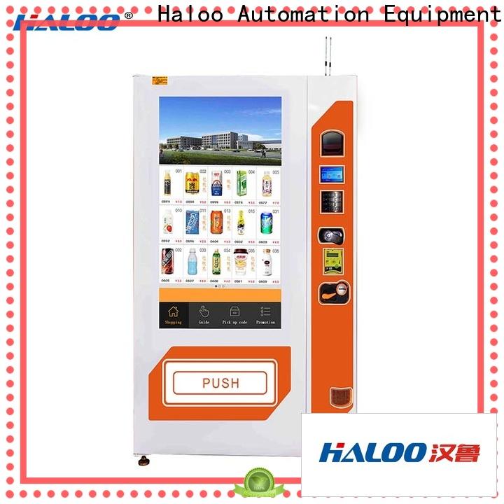 Haloo professional soda vending machine design for shopping mall