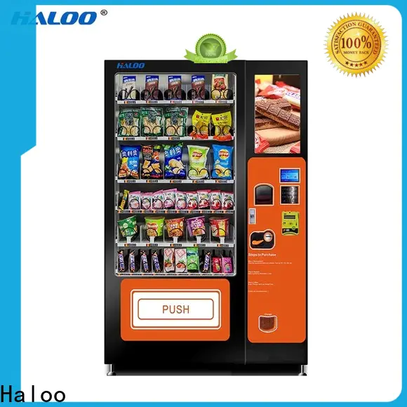 Haloo cost-effective drink vending machine factory for shopping mall