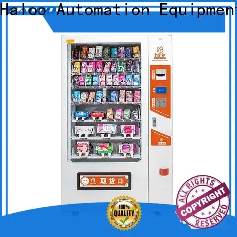 Haloo ads touch screen condom dispenser supplier for adults