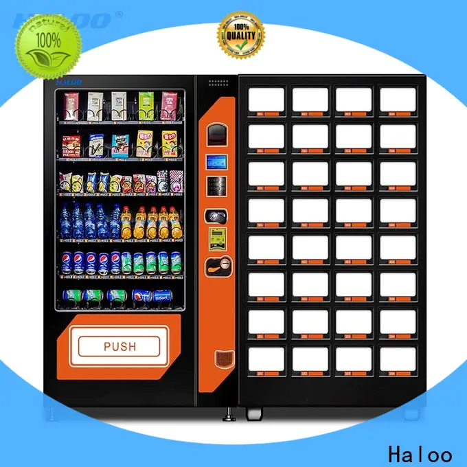 Haloo wholesale beverage vending machine design for snack