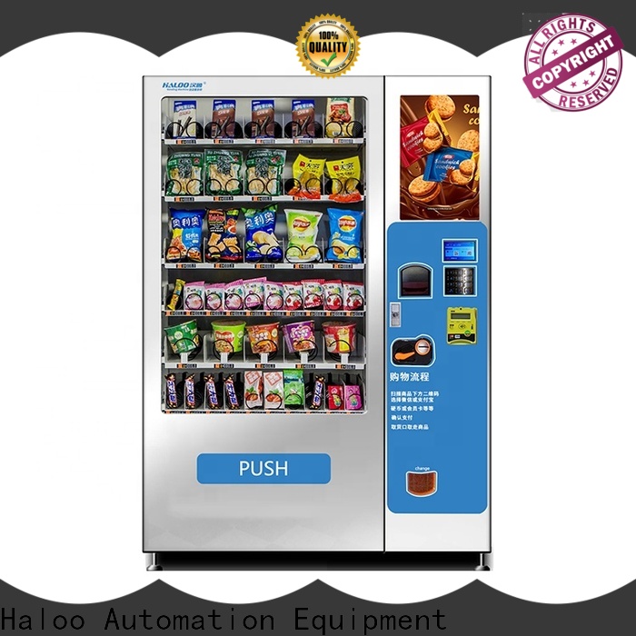 Haloo power-off protection snack and drink vending machines for sale manufacturer