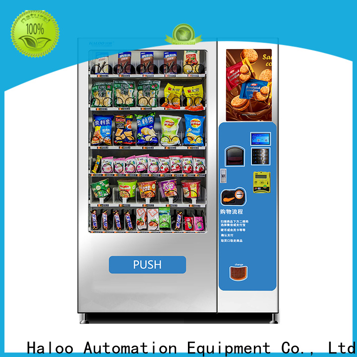Haloo convenient soda and snack vending machine wholesale