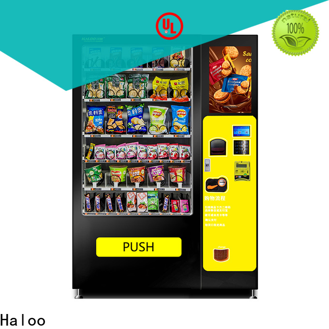 Haloo vending machine with elevator