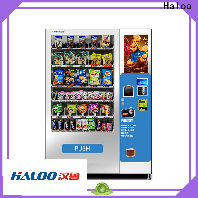 Haloo high capacity vending machine with elevator supplier for snack