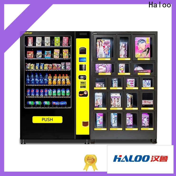 Haloo convenient combination vending machines wholesale for food