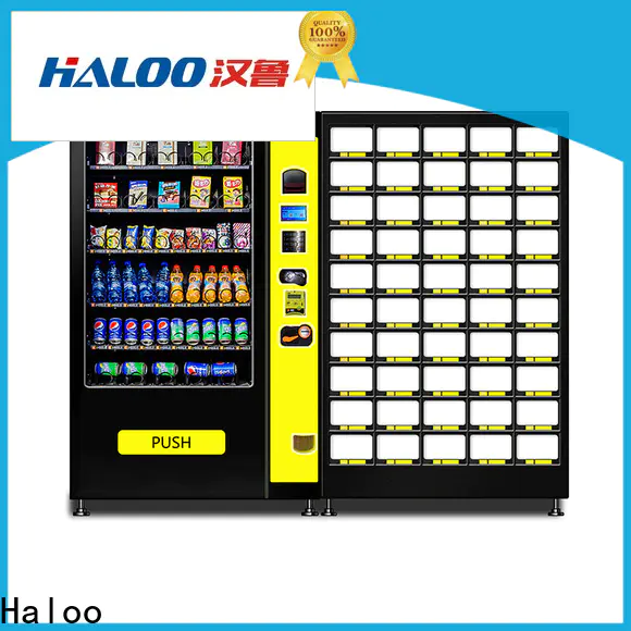 Haloo touch screen elevator vending machine wholesale for snack