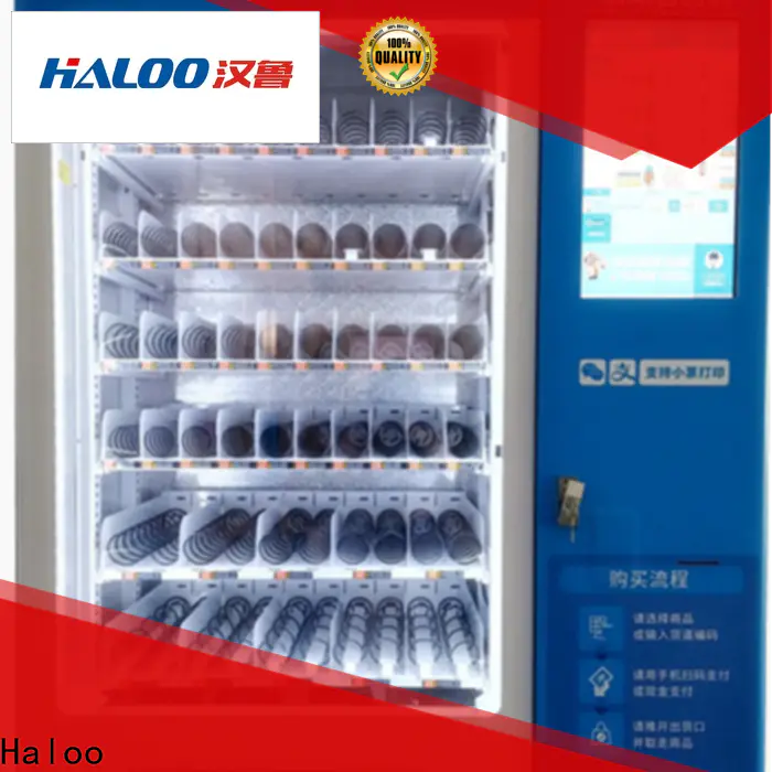 Haloo anti-theft custom made vending machine wholesale outdoor