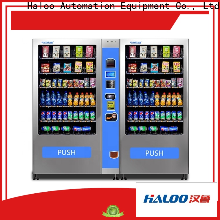 Haloo combination vending machines supplier for snack