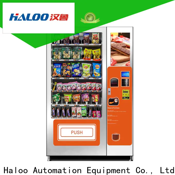 Haloo wholesale combo vending machines manufacturer for snack