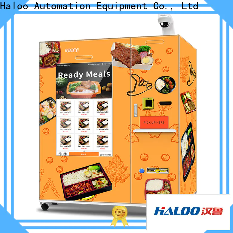 Haloo professional hot food vending machine supplier for food