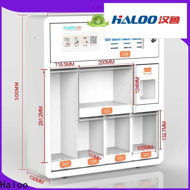 Haloo intelligent small vending machine for sale design for snack