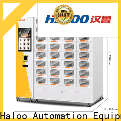 Haloo smart hot snack vending machine supplier for outdoor