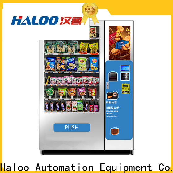 Haloo vending machine with elevator manufacturer for snack