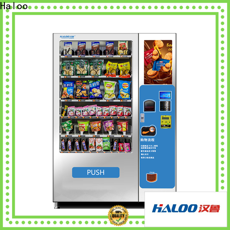 Haloo vending machine with elevator supplier for shopping mall