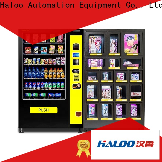 Haloo high capacity combo vending machines wholesale for snack