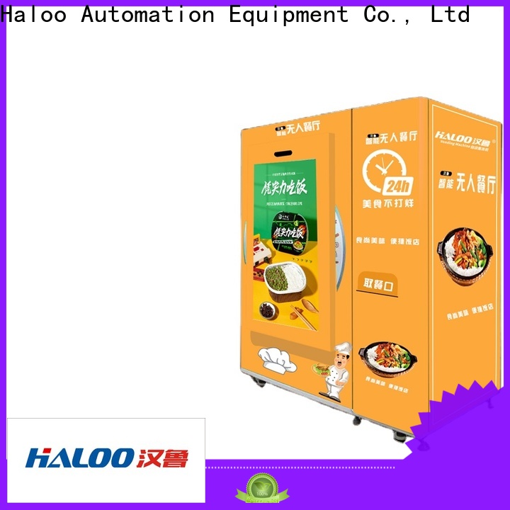 Haloo high capacity vending machine with elevator manufacturer for shopping mall