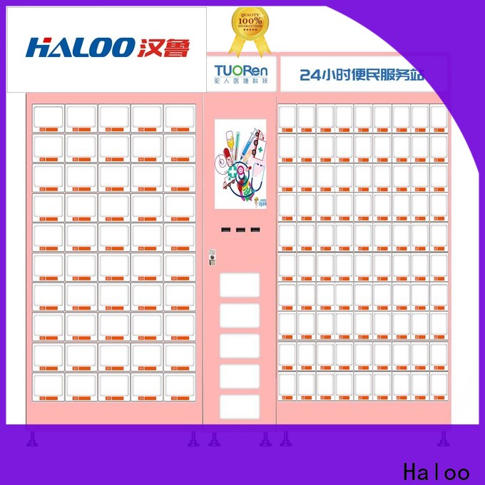 Haloo locker vending machine supplier for shopping mall