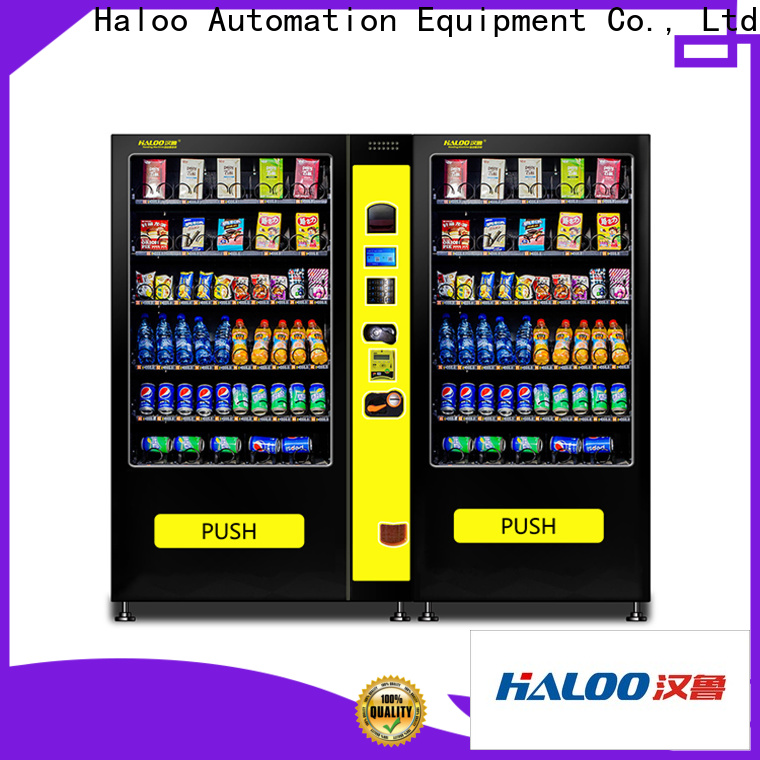 Haloo convenient combo vending machines manufacturer for drink