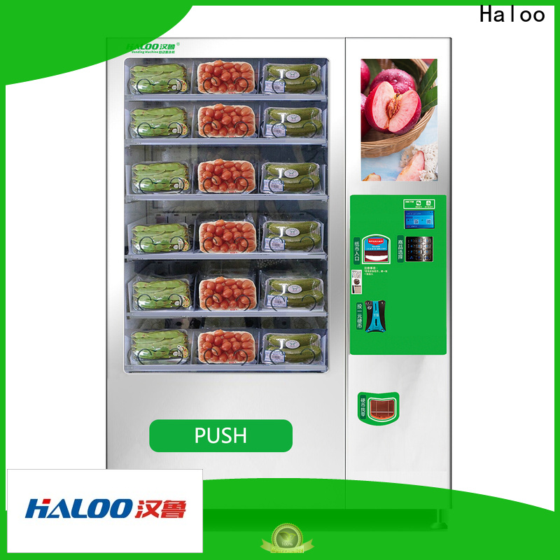 Haloo vending machine with elevator supplier for snack