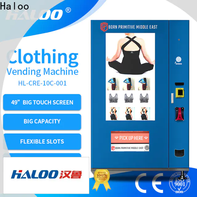 Haloo touch screen vending machine design for merchandise