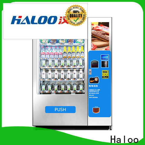 Haloo high capacity vending machine with elevator wholesale for snack