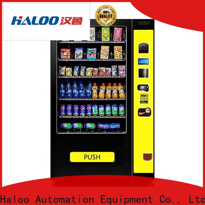 Haloo vending machine with elevator supplier for drink