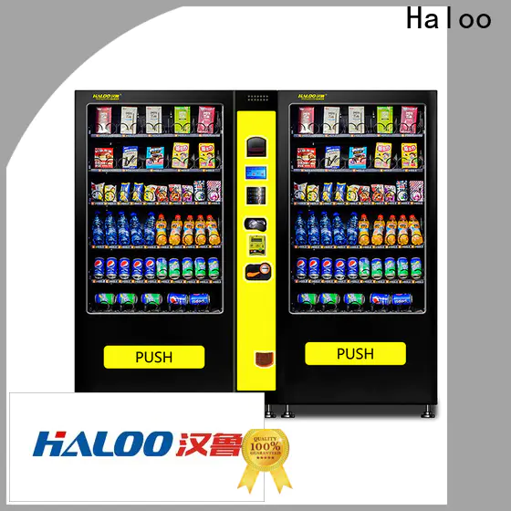 Haloo high quality combo vending machines factory for food